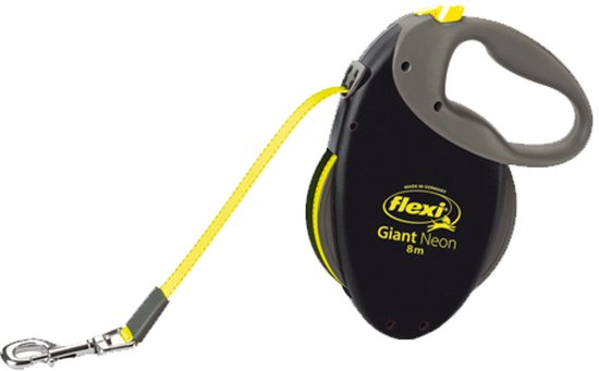 Flexi New Neon - Rollijn Hondenriem - L - 5 Meter - Geel - Grote en Actieve Honden
