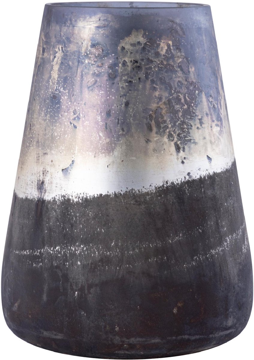 PTMD Windlicht Travers - Grijs - 19x19x25cm