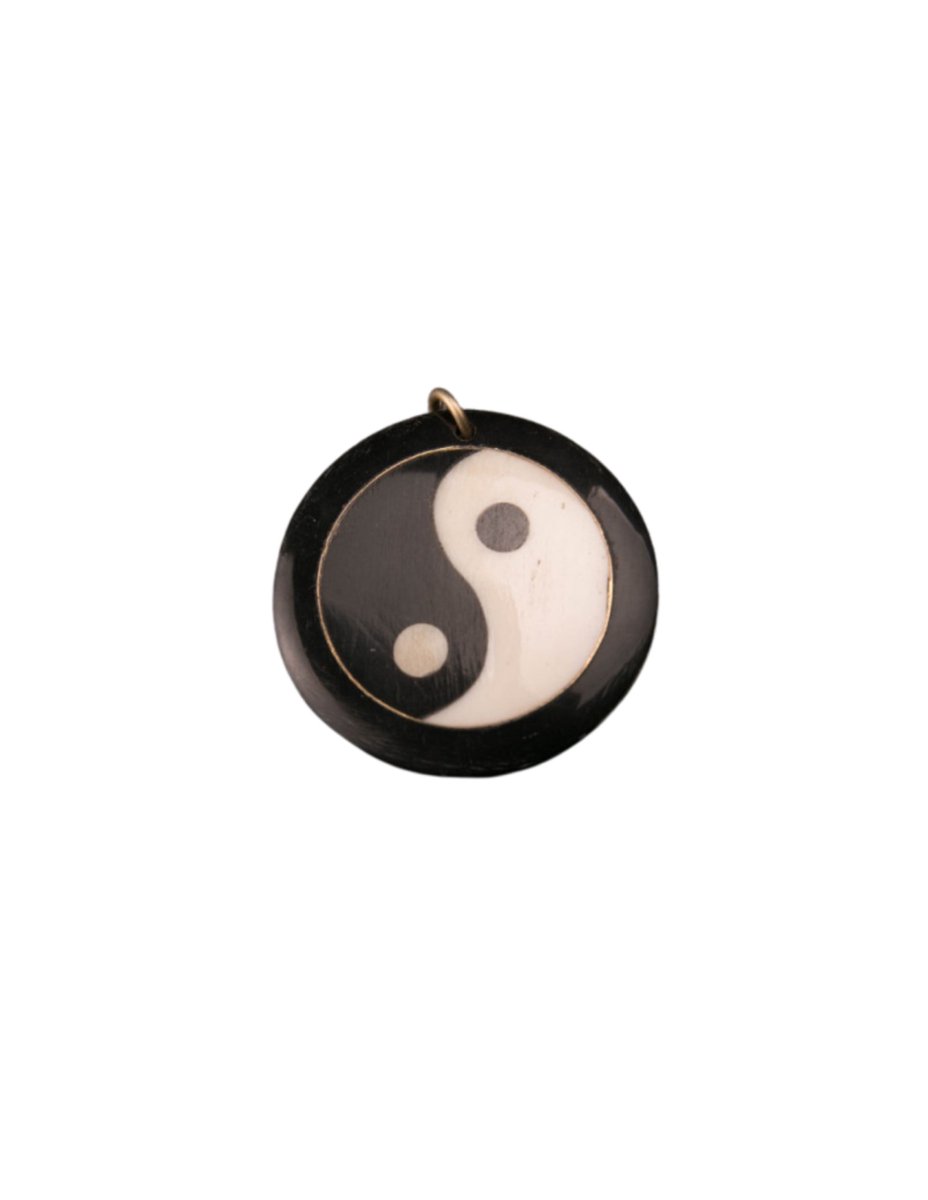 Hanger Yin Yang Zwart 4cm A19