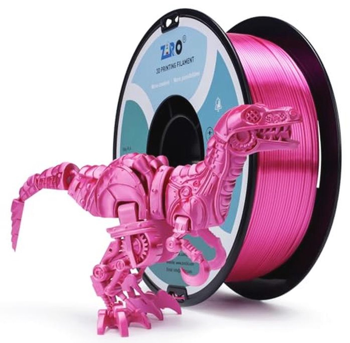 Glanzend 3D PLA Filament 1.75mm - Zijde Roze - Metaalachtige Afwerking - 1KG