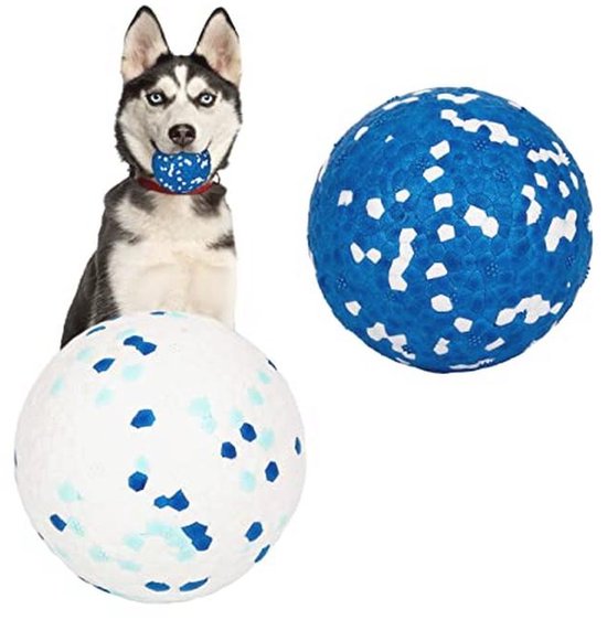 SCHITEC Piepend Hondenspeelgoed – 4 Stuks Interactieve Ballen Met Pieper, 2,8 Inch, Zacht Latexrubber, Perfect Voor Middelgrote Honden – Basketbal, Voetbal, Volleybal En Honkbal Design