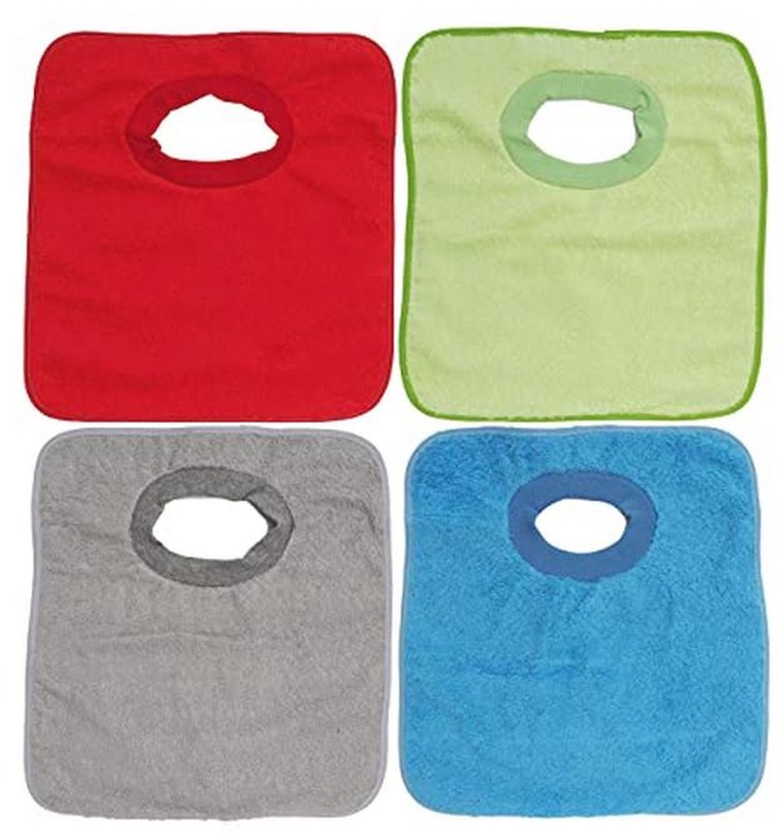Waterdichte Slabbetjes voor Baby's - Set van 4 - Comfortabel en Duurzaam - 32 x 36 cm