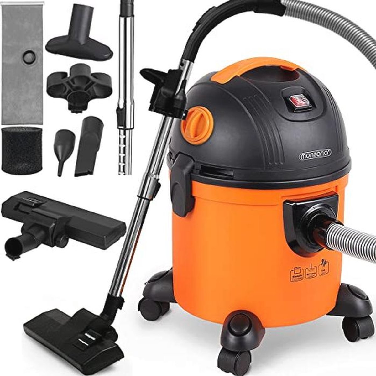 Multifunctionele Natte en Droge Stofzuiger met Blaasfunctie - 1200W, 15L