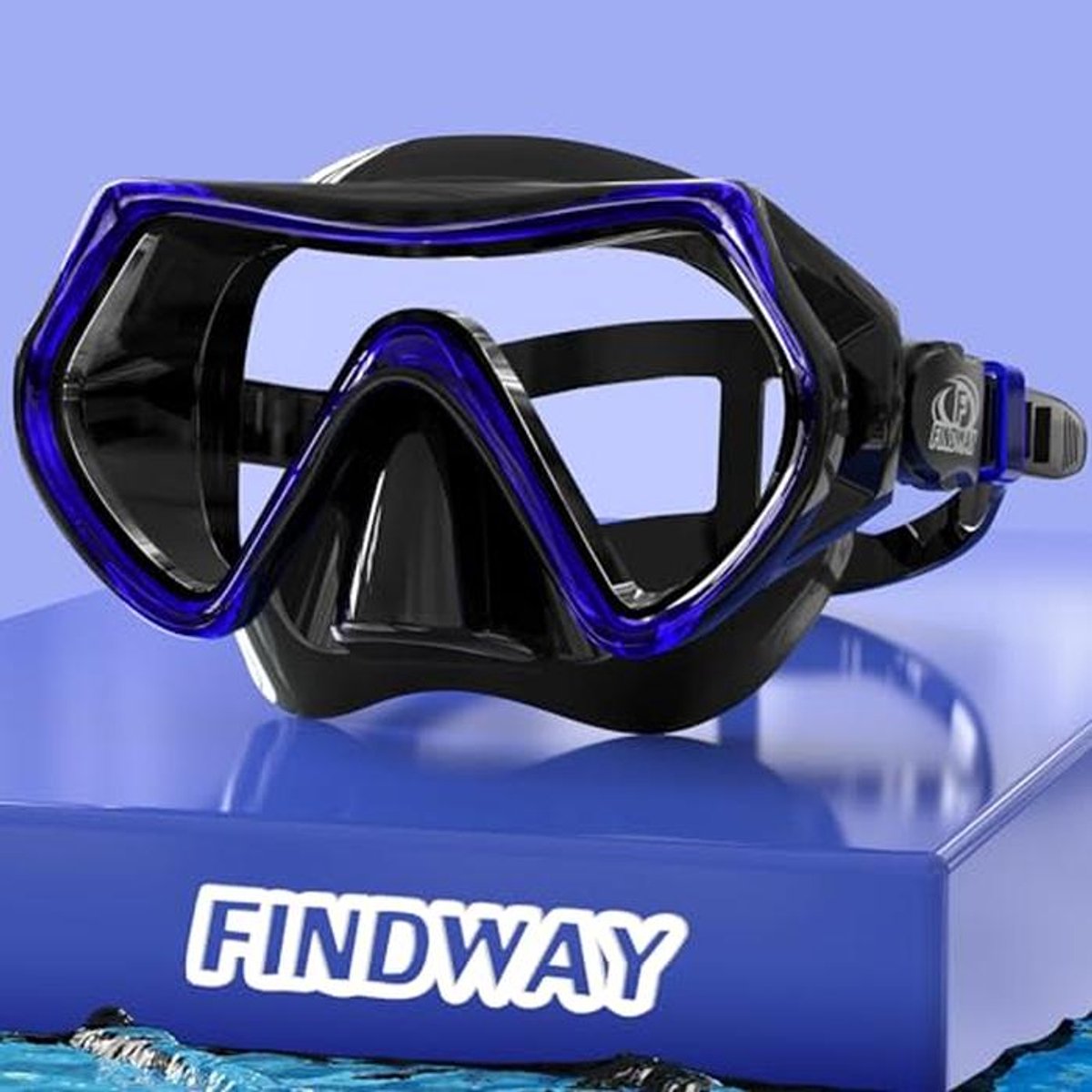 Lekvrij duikmasker voor volwassenen met 180° zicht en anti-condens