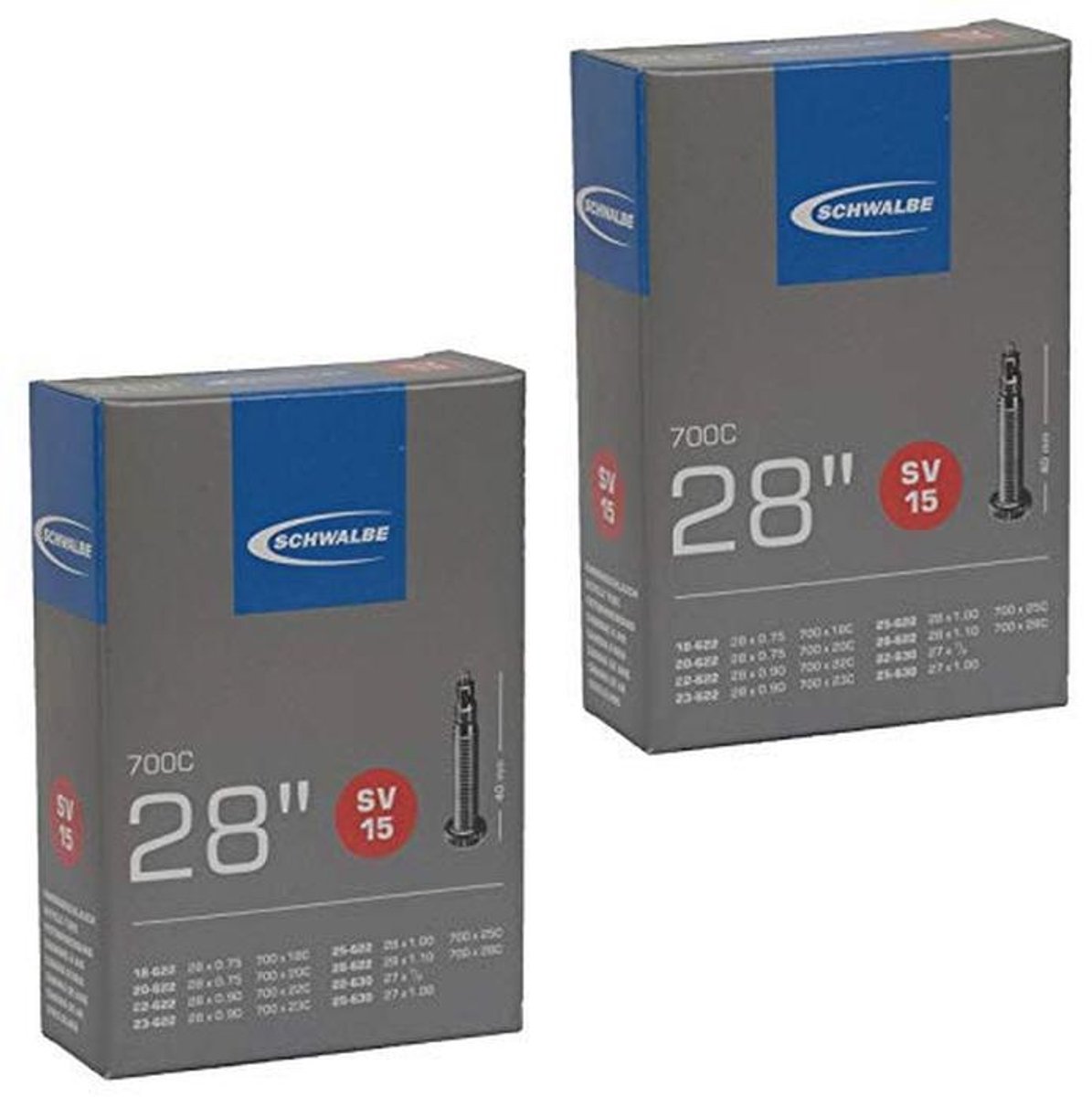 700 x 18-28c Racefiets Binnenbanden - Presta Klep 40mm