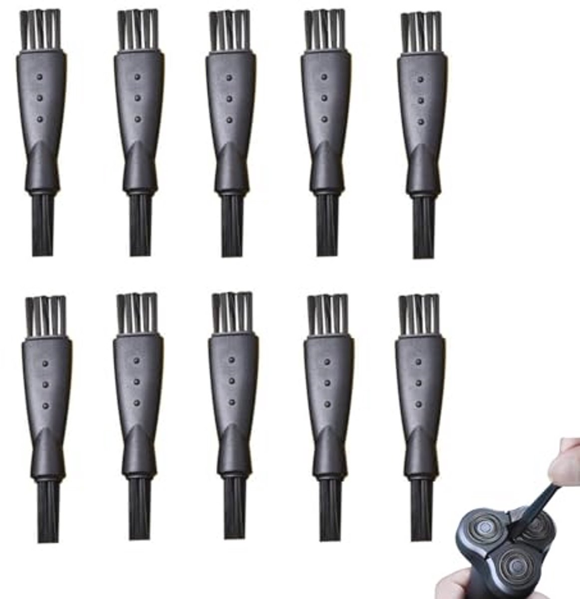 Scheerborstelset voor mannen - 10 antistatische reserveborstels voor scheerapparaten