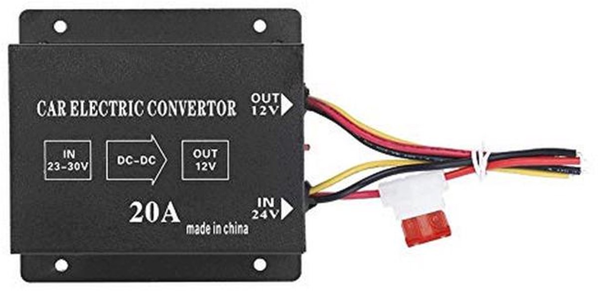 Auto spanningsreductor DC 24V naar 12V - Stroomomvormer voor voertuigen