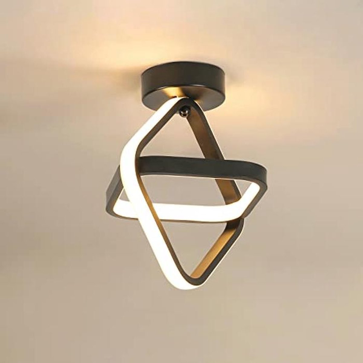 Moderne LED Plafondlamp Chandelier 22 W - Warm Wit voor Hal en Balkon