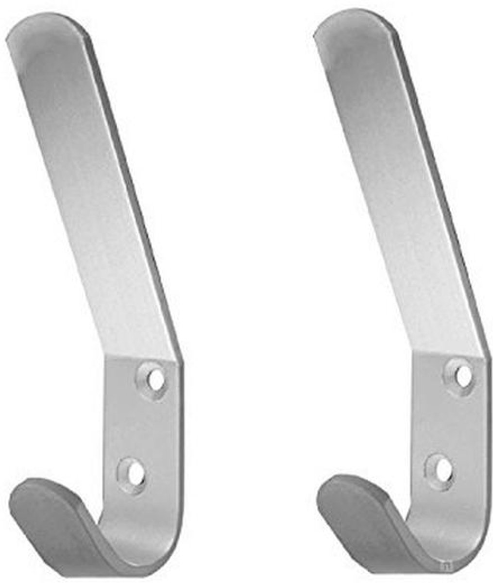 Dubbele Hoeden- en Jashaken - 10 Stuks Aluminium Kledinghangers