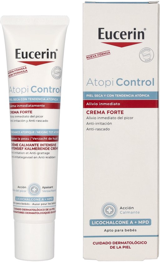 Eucerin AtopiControl Huidcreme - Crème Droge huid - Geurvrij – 40 ml