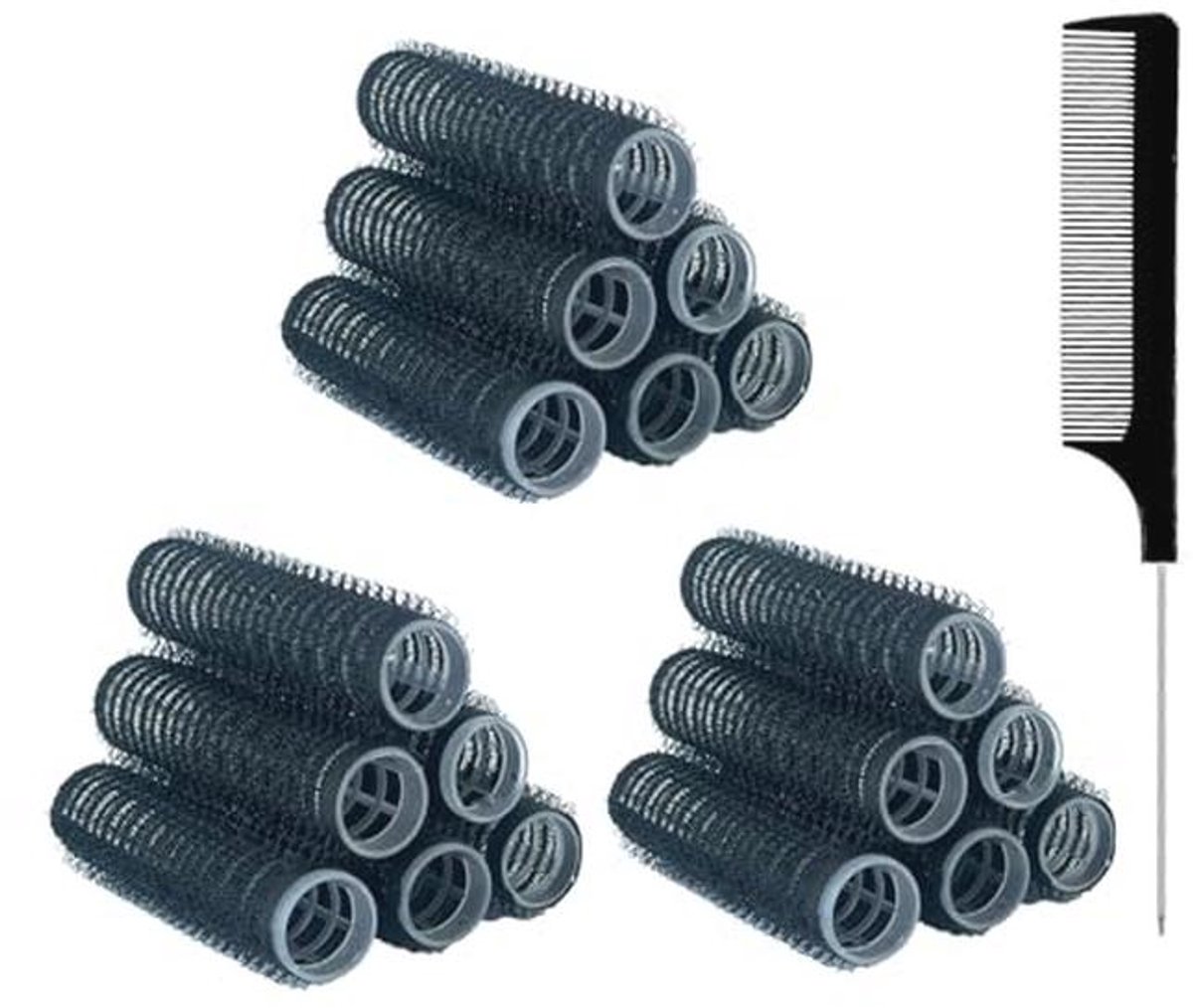 Zelf Grip Haar Krulspelden - 18 Stuks Hitteloze Roller voor Kapsels