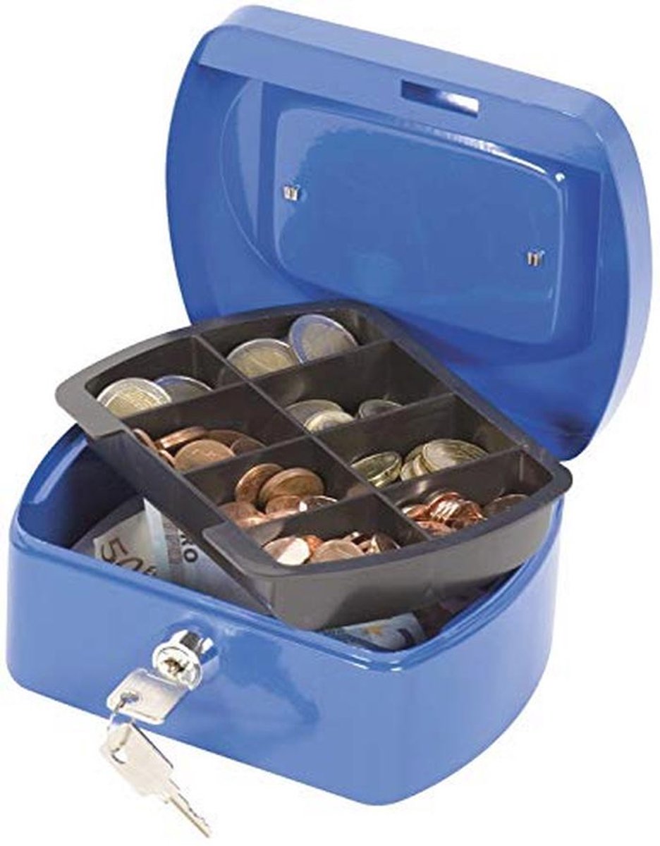 Geldcassette Blauw voor Kantoor en Thuisgebruik