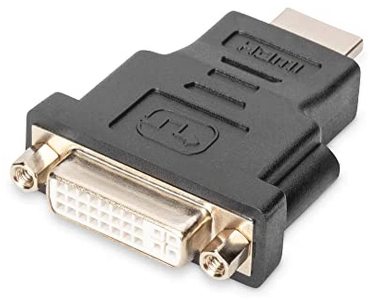 HDMI naar DVI-I Adapter - Full HD 1920x1200 bij 60Hz - HDMI Type A naar DVI I (24+5) - Zwart