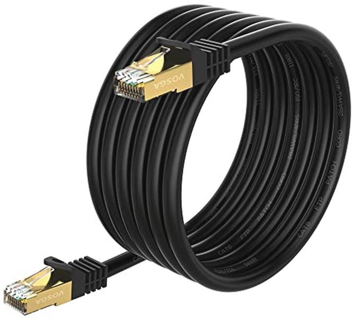 Outdoor Cat 6 Ethernet-kabel 50 Meter (150ft) - High-Speed Gigabit Netwerkkabel met Waterdichte RJ45-connectoren