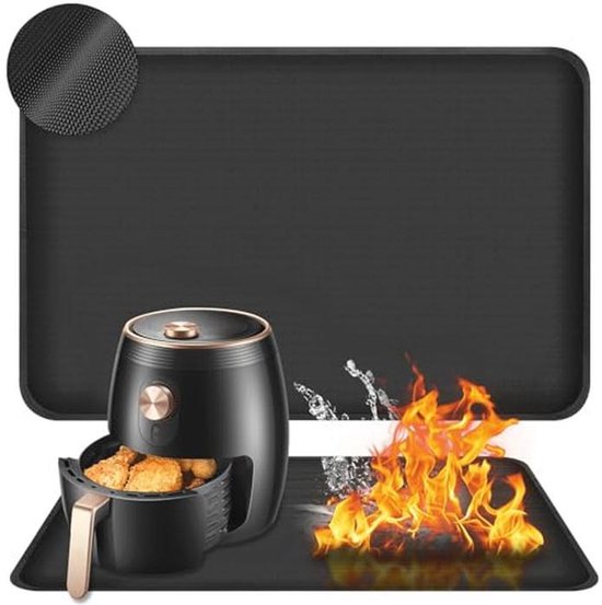 Hittebestendige keukenmat, siliconen mat voor het drogen van afwas, hittebestendige siliconen mat, multifunctionele siliconen keukenmat, duurzame koffiemachine