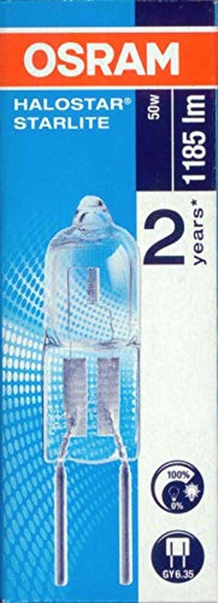 Halostar GY6.35 Halogen Lamp 12V 50W - Dimbaar en Duurzaam