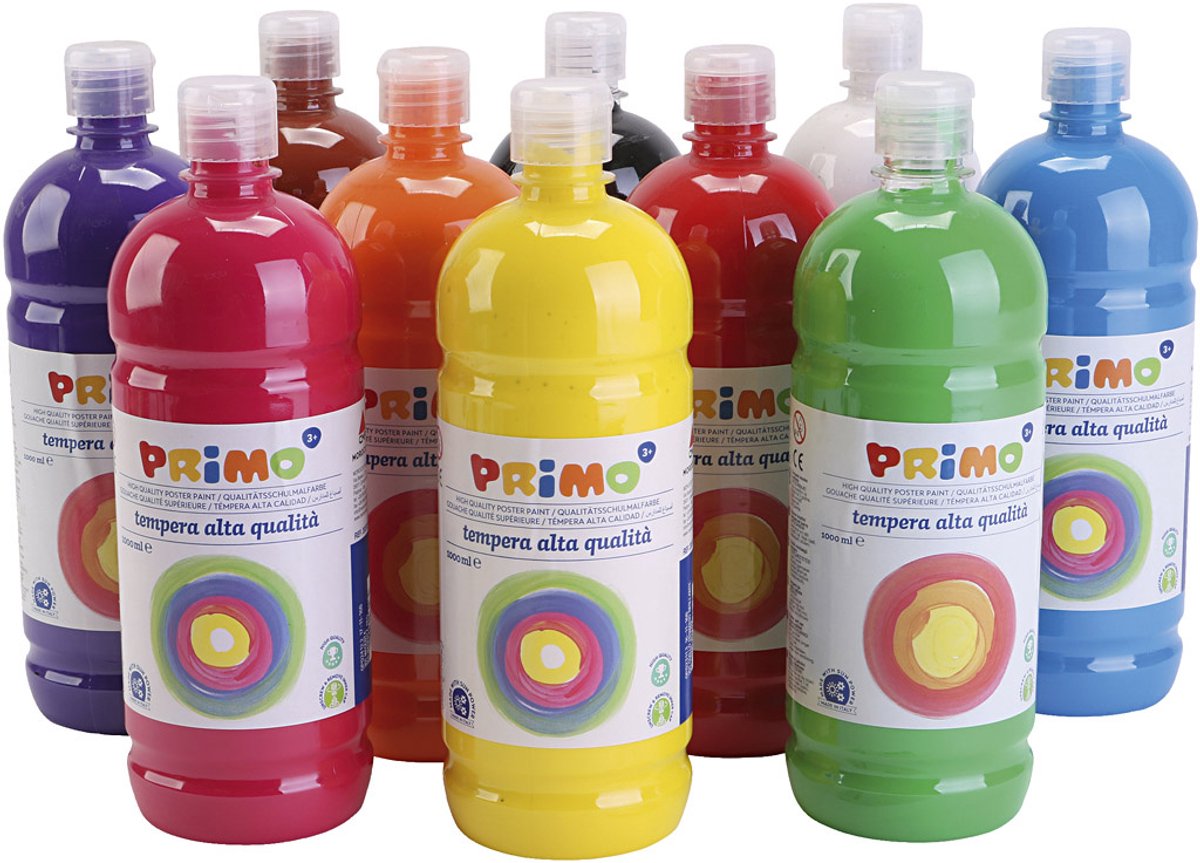 Verf - Diverse Kleuren- Matt - PRIMO - 10x1000 ml