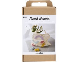 Creativ Company Hobbyset Punch Needle Draagtas Pastelkleuren