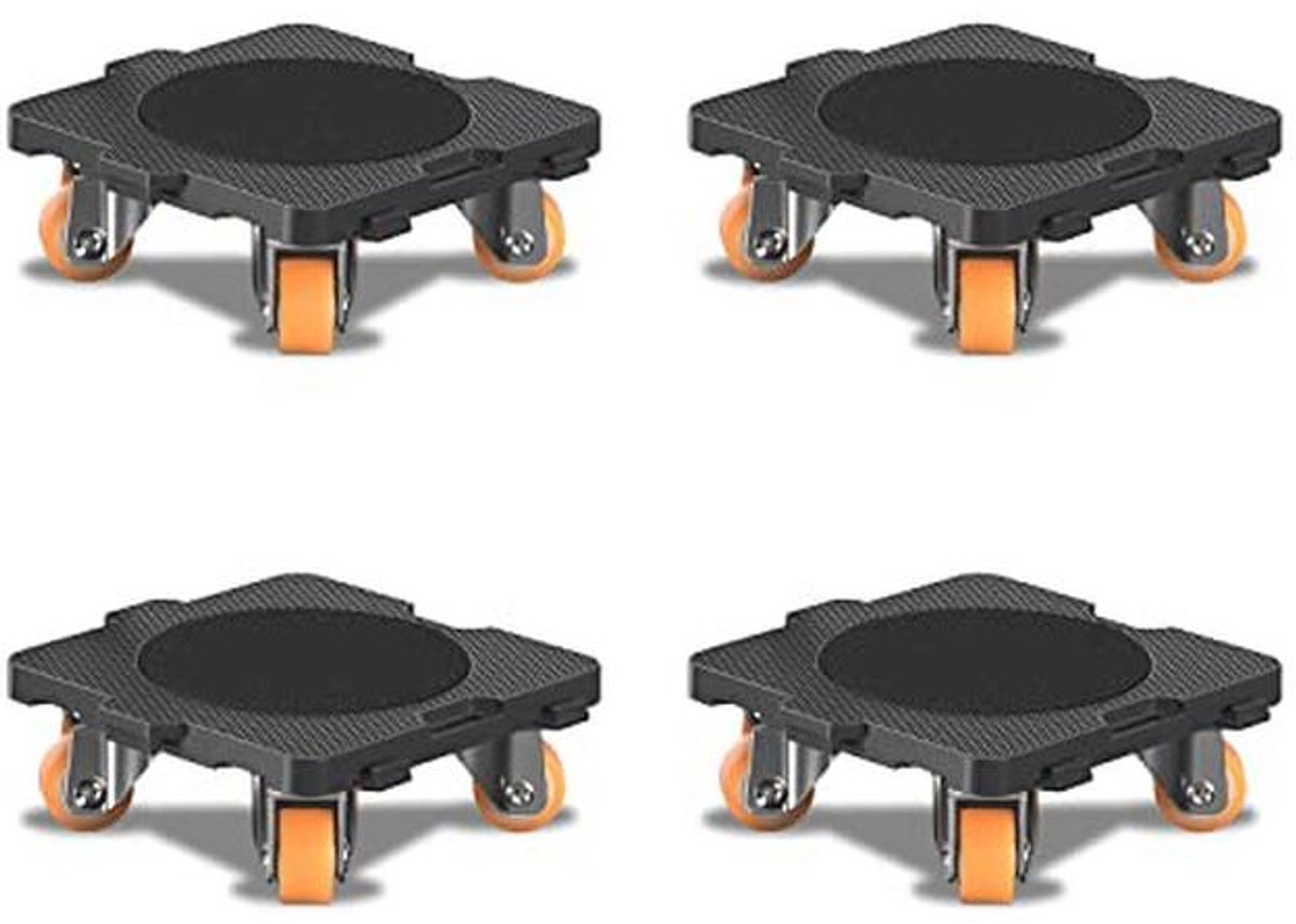 Meubelrollers 4 stuks - Zachte transportwielen, 360 graden draaibaar, tot 100 kg draagvermogen