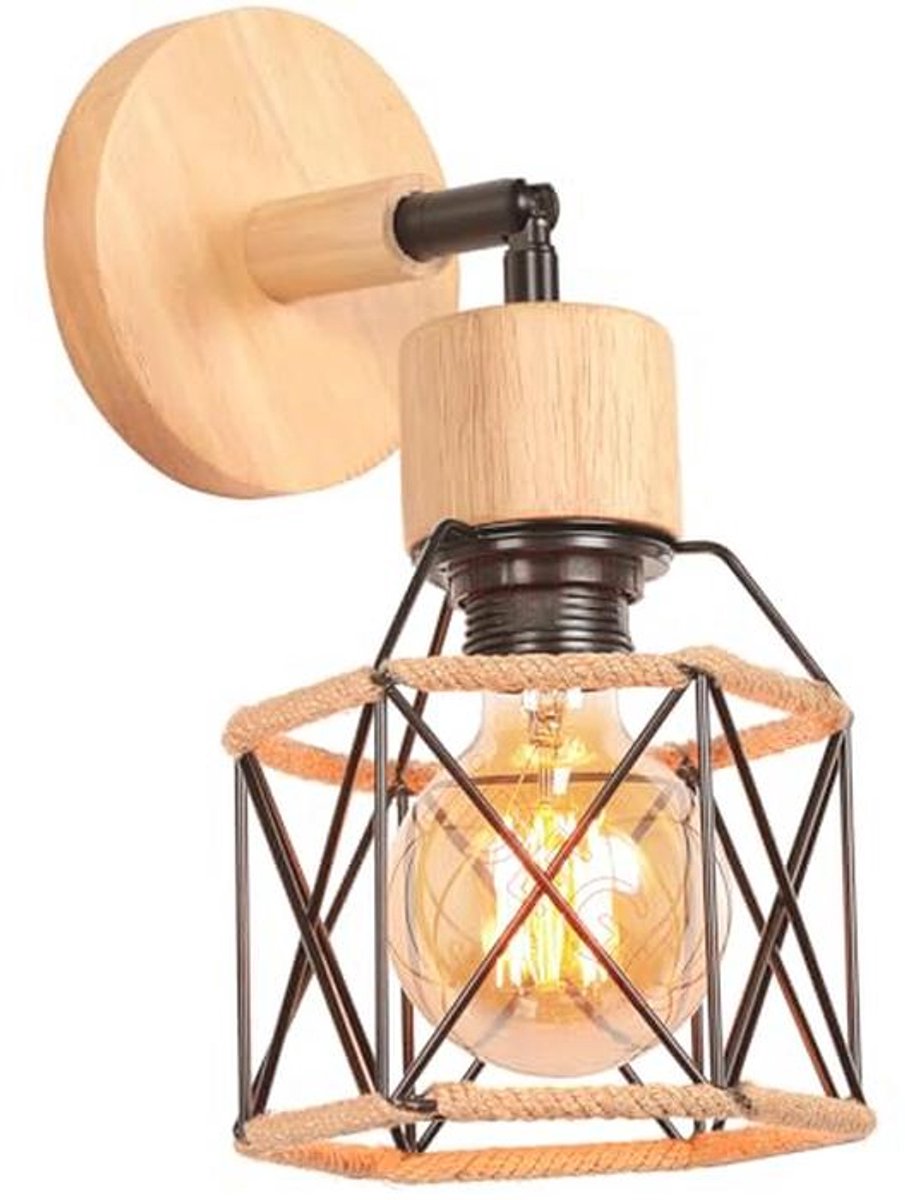 Vintage Wandlamp voor Binnen - Draaibare Plafondverlichting voor Kinderkamer, Woonkamer en Keuken