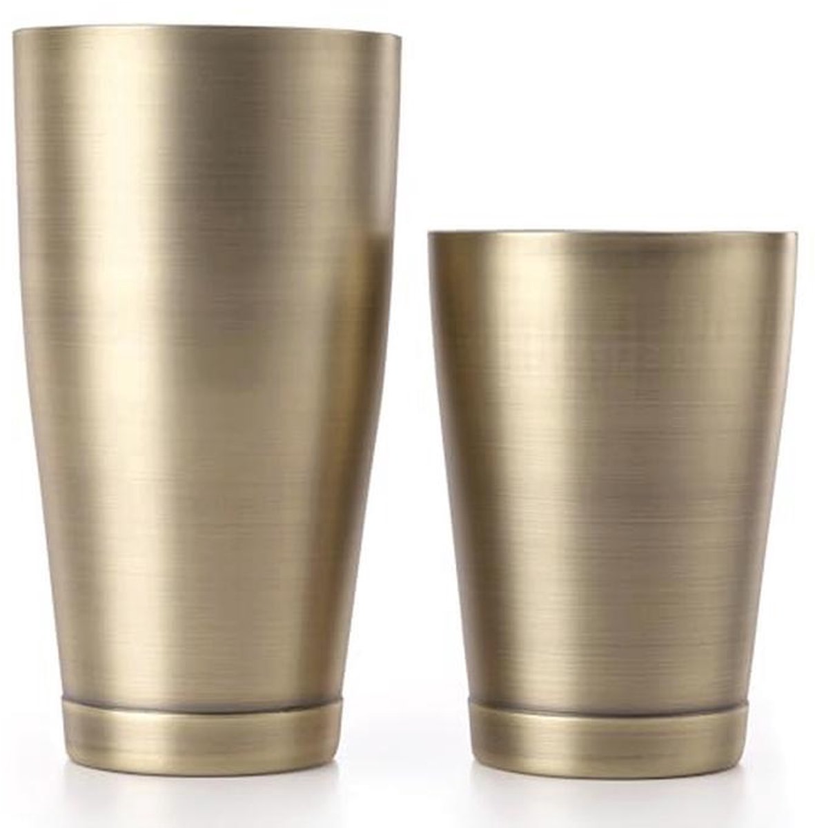 Cocktail Shaker Set Tin 18oz en 28oz in Antiek Goud