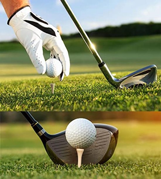 Professionele Bamboe Golf Tees 250 Pack - 2-3/4 Inch - Biologisch Afbreekbaar en Sterker dan Houten Tees — afbeelding 3