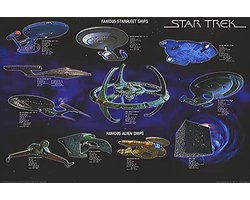 Starfleet Ruimteschepen Poster Collage 101,5 cm x 68,5 cm