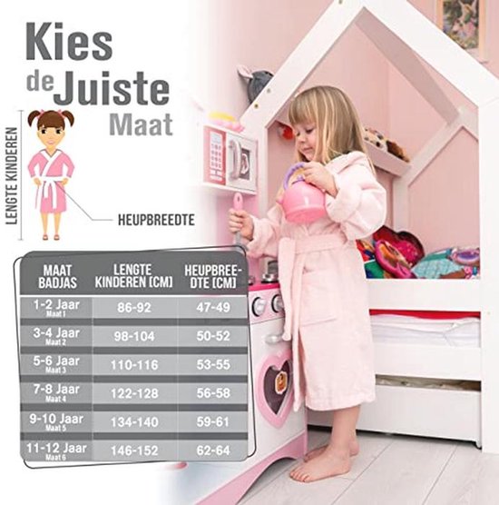 Badjas Eenhoorn Kinderen - Zacht en Donzig - 100% Katoen OEKO-TEX® Gecertificeerd — afbeelding 3
