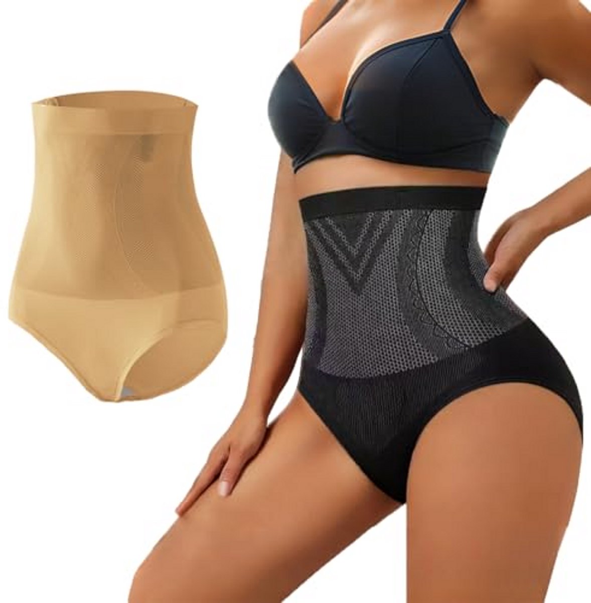 Dames Shapewear Korset met Sterkte - Hoge Taille Figuurvormende Push up Slips, Buikweg Shapewear, Ondergoed Vrouwen
