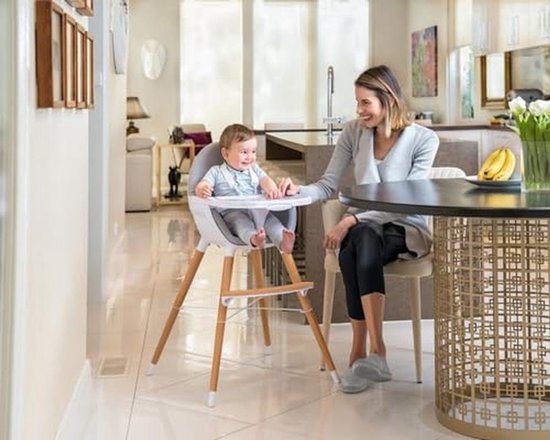 Hoge Stoel - Kinderstoel Eetstoel - Samen Eten - Groei Mee Met Kind - 63 x 57 x 96 cm van Hoge — afbeelding 2