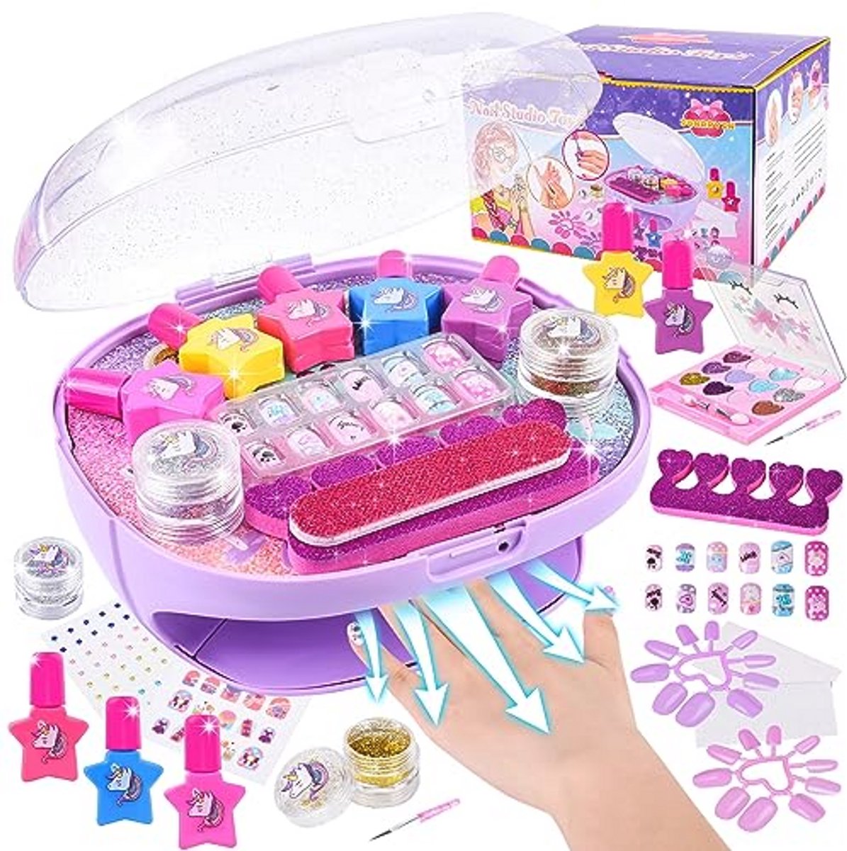 Nagelsalon voor Kinderen - DIY Make-up Set en Nagelkunst voor Meisjes