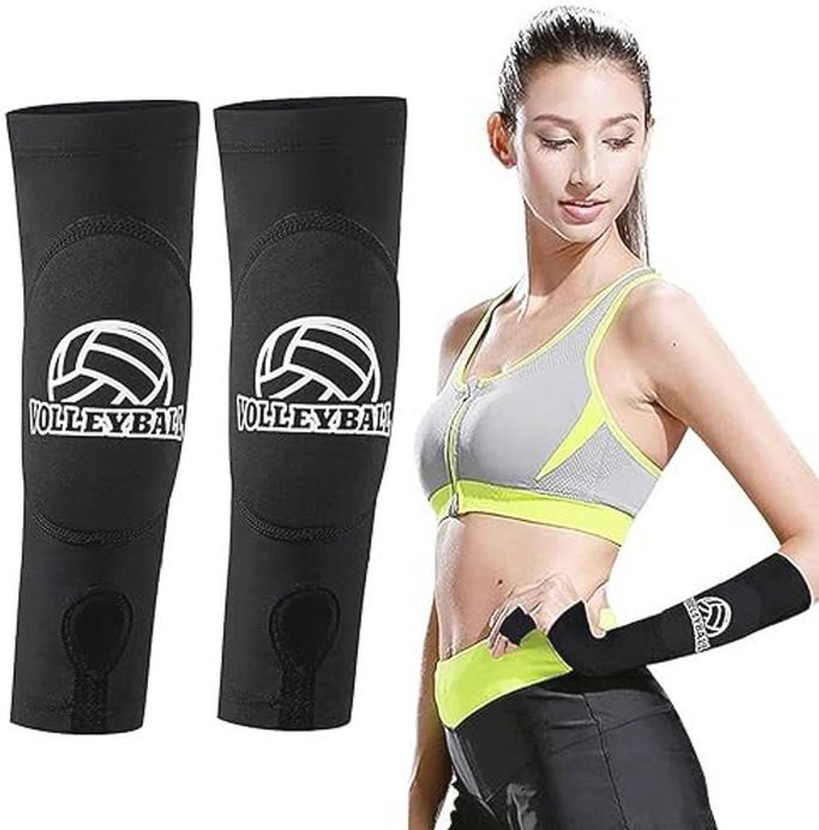 Volleybal Armbeschermers voor Onderarmbescherming - Sportarmbanden voor Kinderen en Dames - Elastische Armwarmers