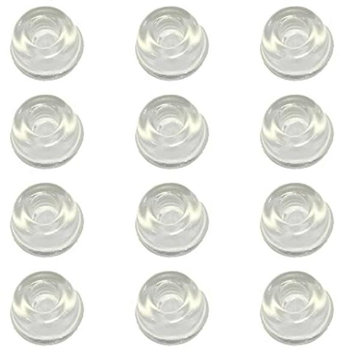 12 stks Zelfklevende Rubber Voeten - Transparante Elastische Buffers voor Meubelbescherming