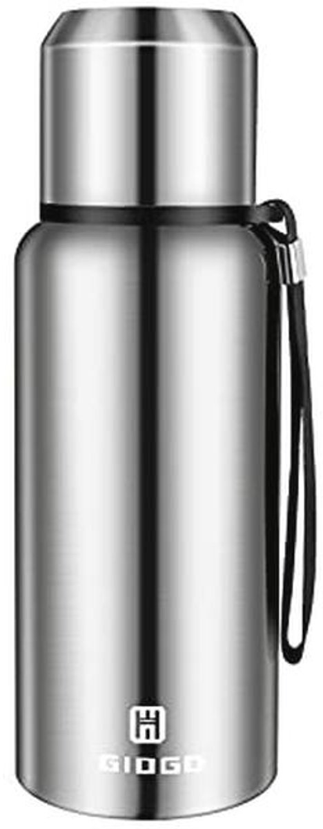 Stainless Steel Thermos Flask 500ml - Double-Walled and Leakproof with Cup