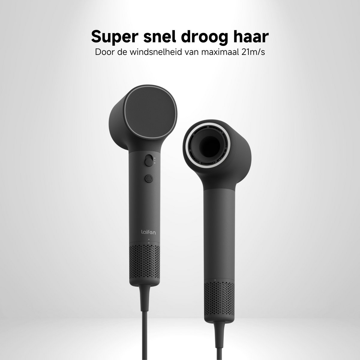 Laifen NEO High Speed Fohn - Met diffuser - Haardroger met ionische technologie - 3 warmtestanden thumbnail 3