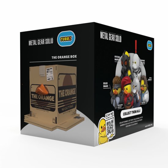 Numskull - Best of TUBBZ Boxed Badeend - Metal Gear Solid - The Orange Box - 9cm