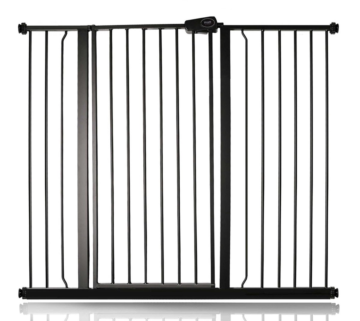 Bettacare Petgate, 120,3cm - 127,9cm, Mat Zwart, Hoog 104cm