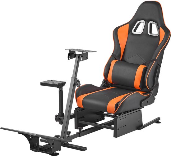 Verstelbare Racestuurstandaard, Stevige Simulator Cockpit Stuurwielhouder, Compatibel met Logitech G25, G27, G29, G920, G923, Thrustmaster T300rs, TX F458, T500rs, T3pa-Pro (F1/GT) en Csr-Pedalen van Merkloos — afbeelding 5