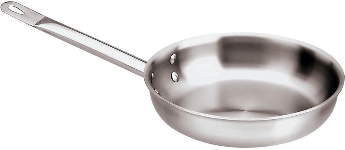 Roestvrijstalen braadpan 12 1/2 inch met afneembaar handvat - geschikt voor inductie