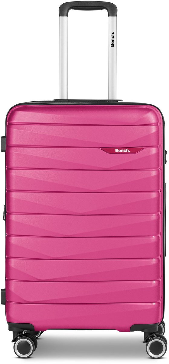 Bench Paris 4 wielen Trolley M 66 cm met uitbreidingsplooi - Harde bagage - TSA slot - arctic-pink