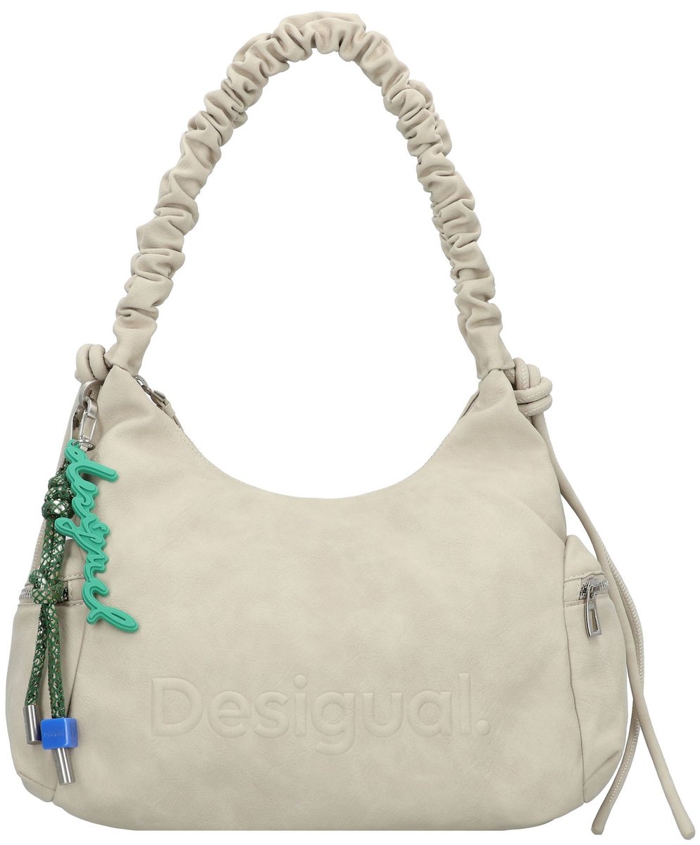Desigual schoudertas Half Logo Monteville Shoulder Bag Piedra beige