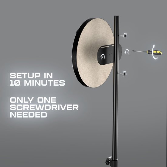 KOTO Heavy Duty Dartstandaard Incl. dartbordhouder, Geschikt voor Dartborden & Elektronische Dartborden, Verstelbare Hoogte voor Dartbord van KOTO — afbeelding 5