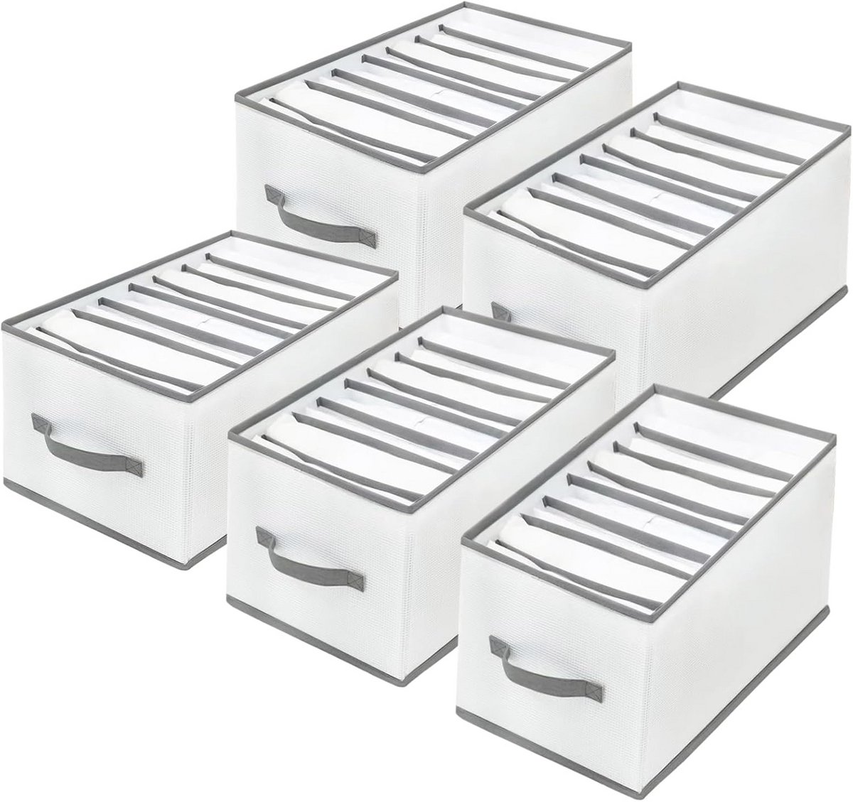 5 stuks kledingkast organizer 8 vakken opbergbox opvouwbaar