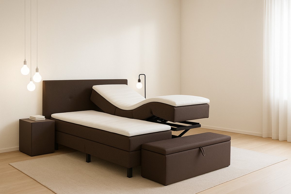 Fermo Hoog Laag Bed 1 Persoons/ Verzorgingsbed /Seniorenbed Elektrisch Verstelbaar 120x220