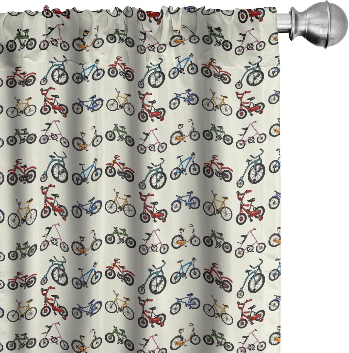 ABAKUHAUS sportgordijnen – 2x75x225 cm – microvezel – multicolor Multicoloured