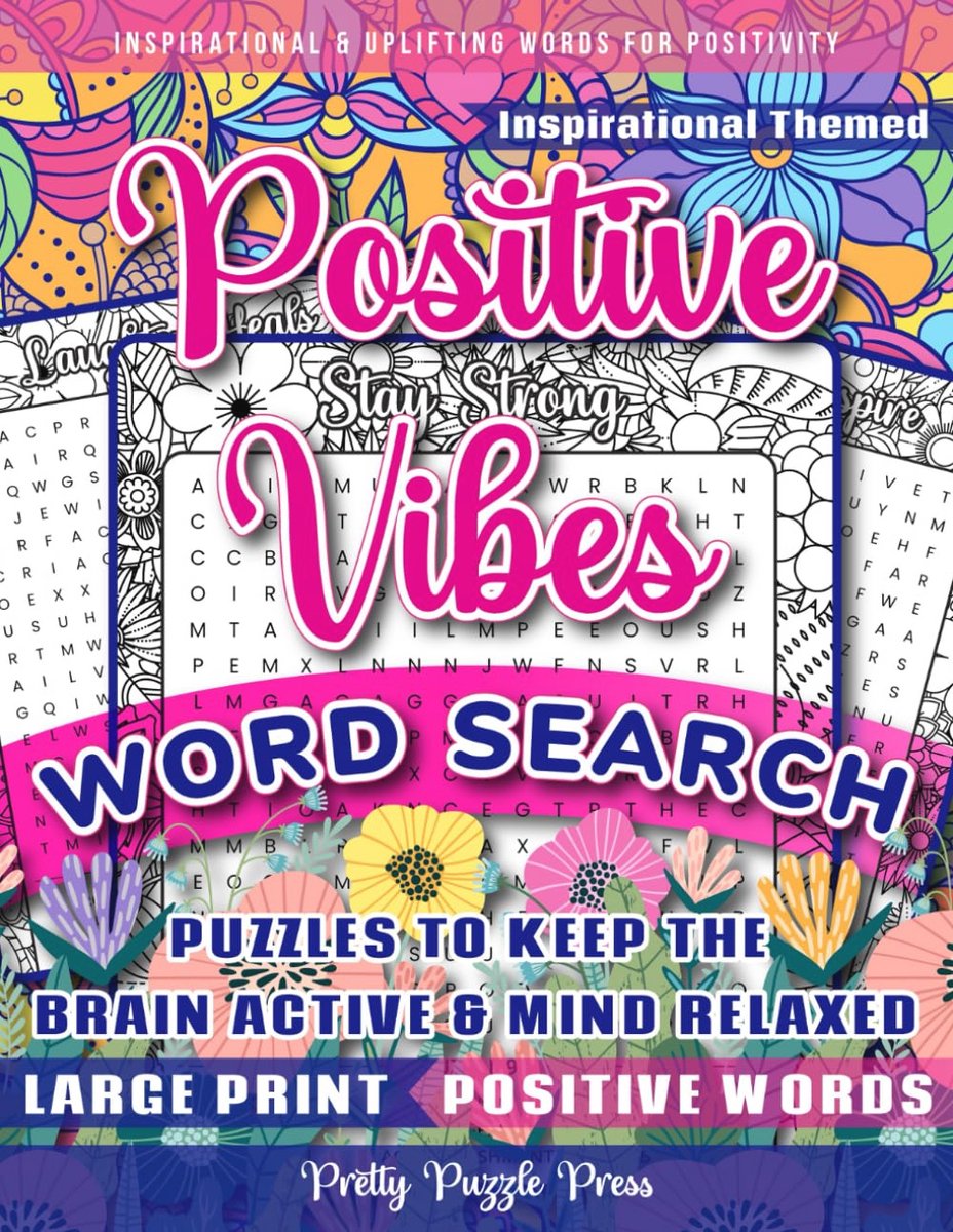 Inspirerende Woordzoeker voor Volwassenen, Tieners en Senioren - Puzzelboek met Grote Letters voor een Actieve Geest en Ontspannen Geest