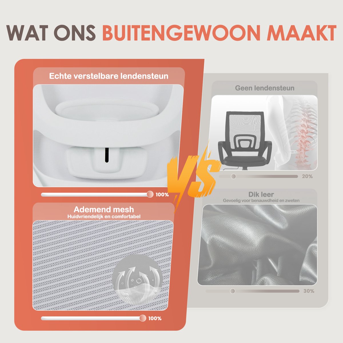 COLAMY Ergonomische Bureaustoel met Hoge Mesh Rugleuning - afbeelding 3