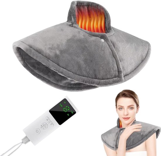 Elektrisch verwarmde sjaalponcho - wikkeldeken, USB oplaadbare