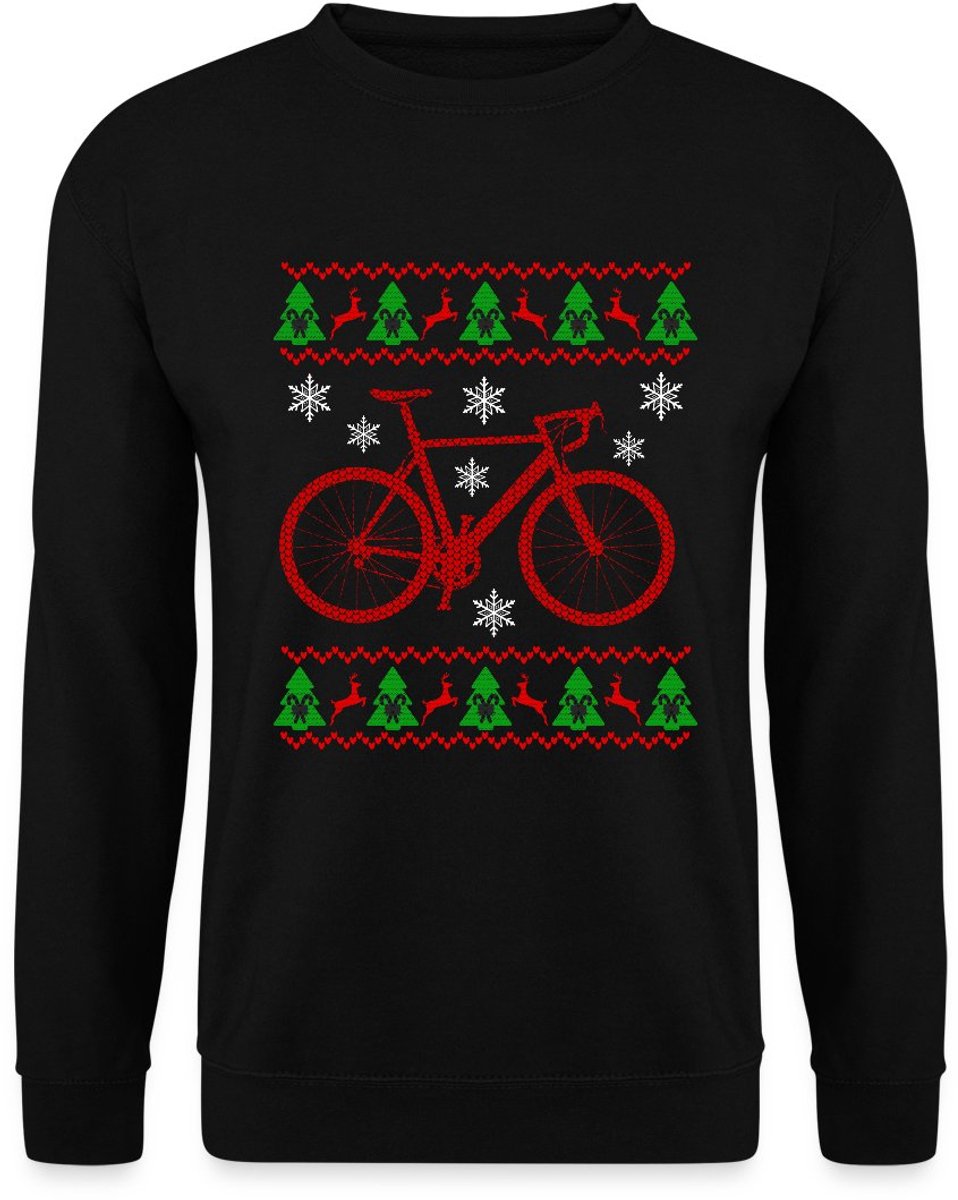 Racefiets Lelijk Kerstmis Sweater Heren