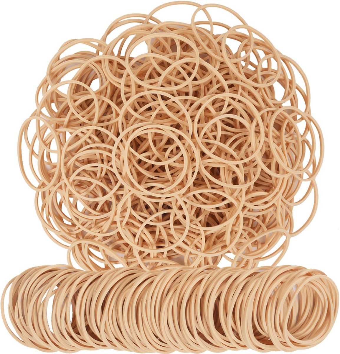 Elastische Rubber Band #16 Lichtbruin 600 Stuks voor Kantoor en Huis
